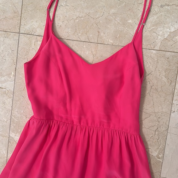 Parker Mini Dress with Tie Back 100% Silk - Picture 2 of 5